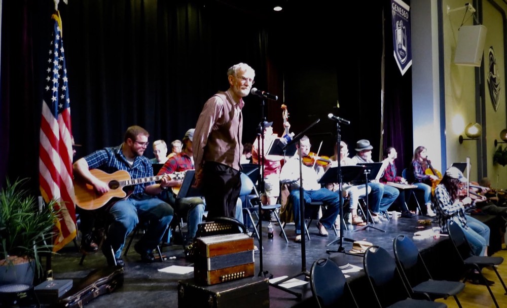 The Geneseo String Band performing on stage