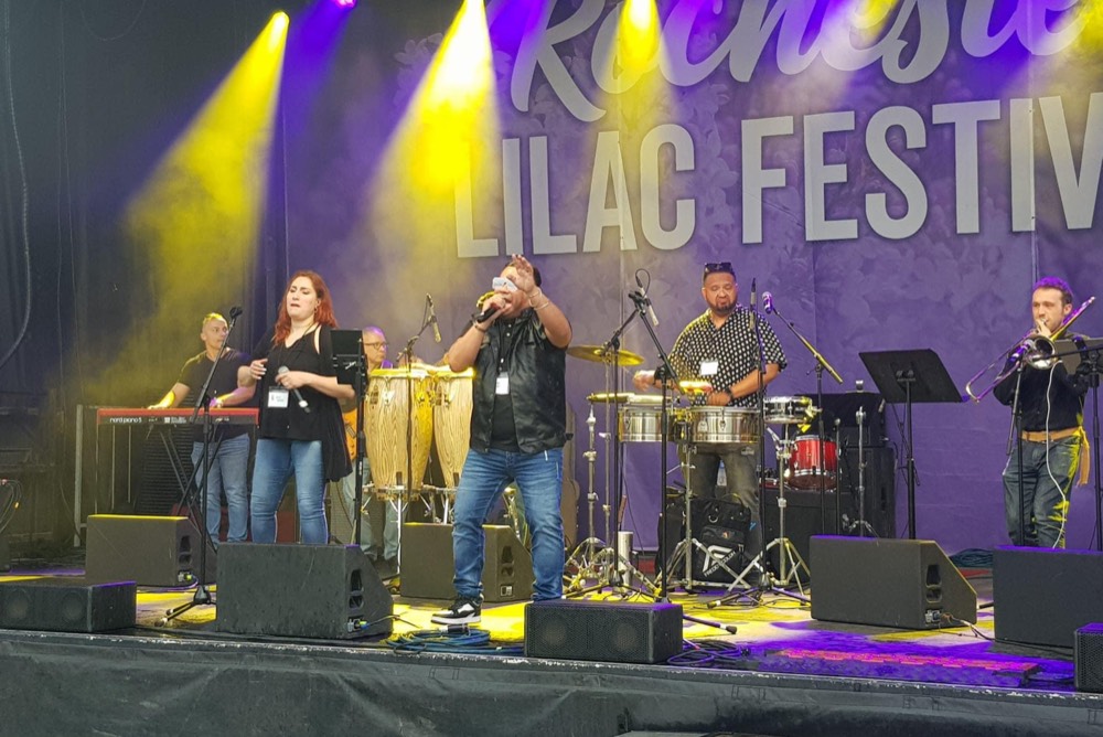 The Nuyorican Project performing at the Rochester Lilac Festival