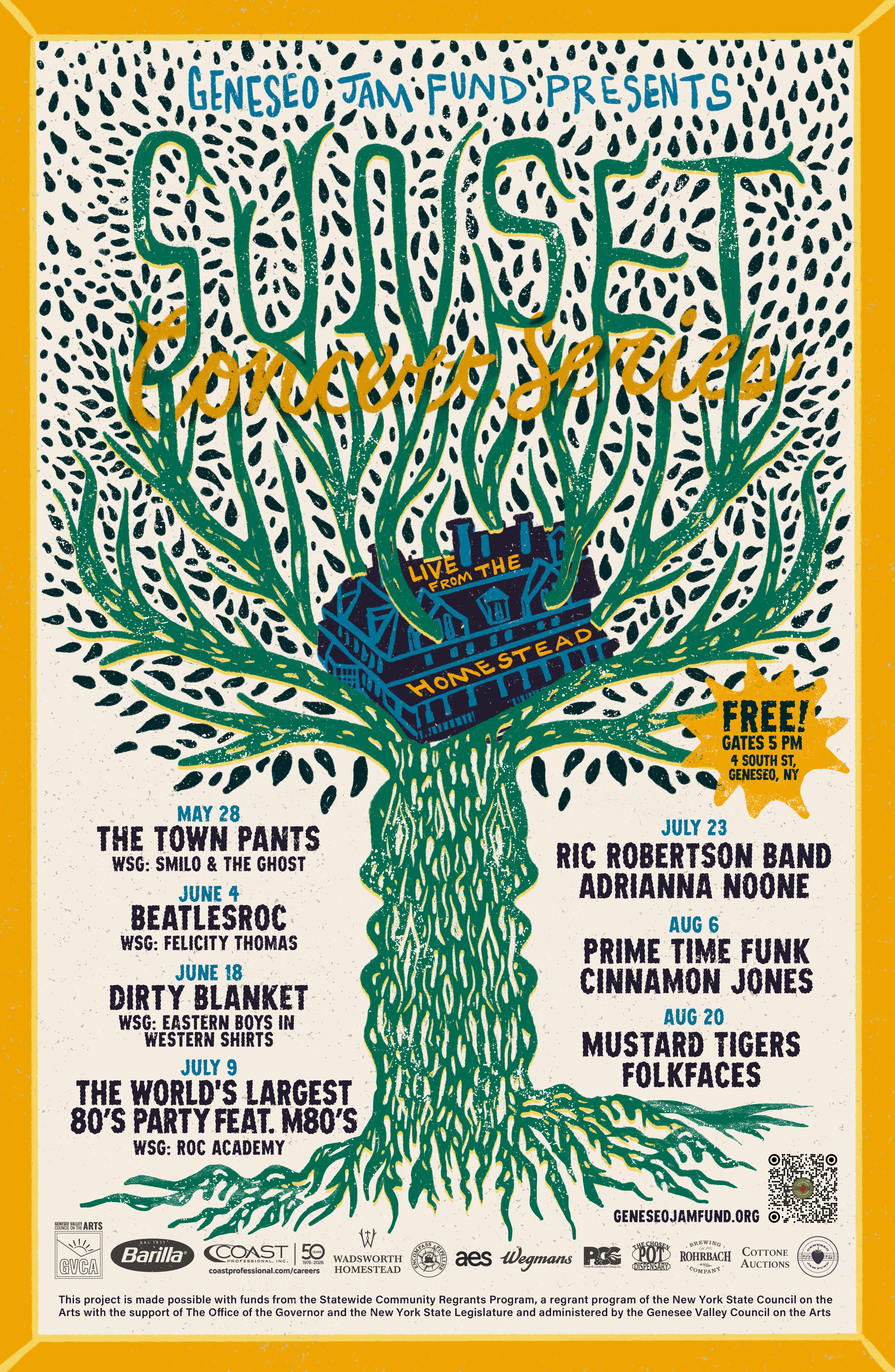 2026 Sunset Concert Series Lineup